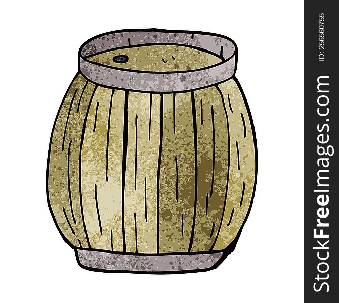 cartoon doodle beer barrel