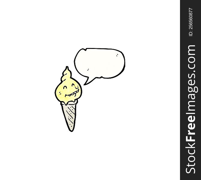 cartoon ice cream cone