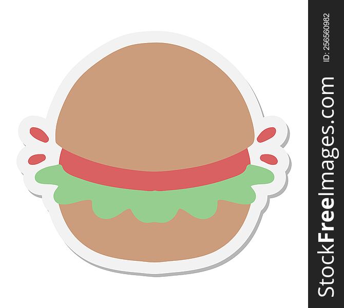 burger sticker