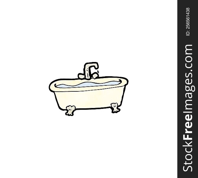 cartoon bathtub