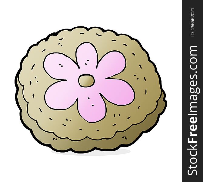 cartoon baked biscuit