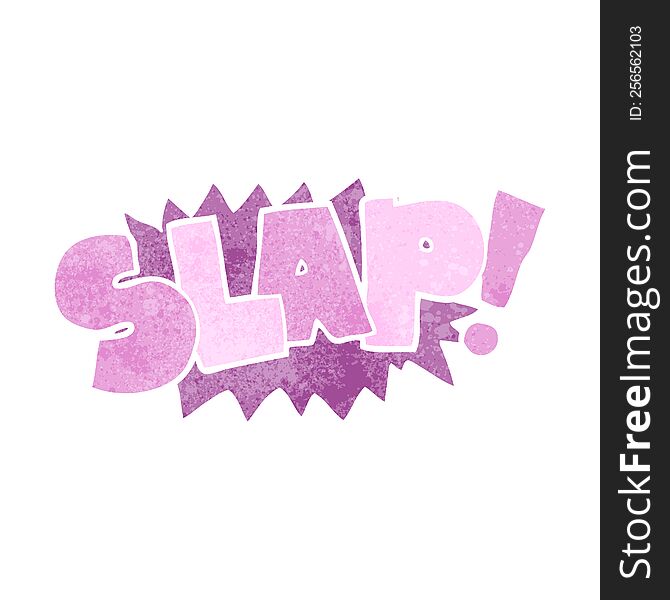 Retro Cartoon Slap Symbol