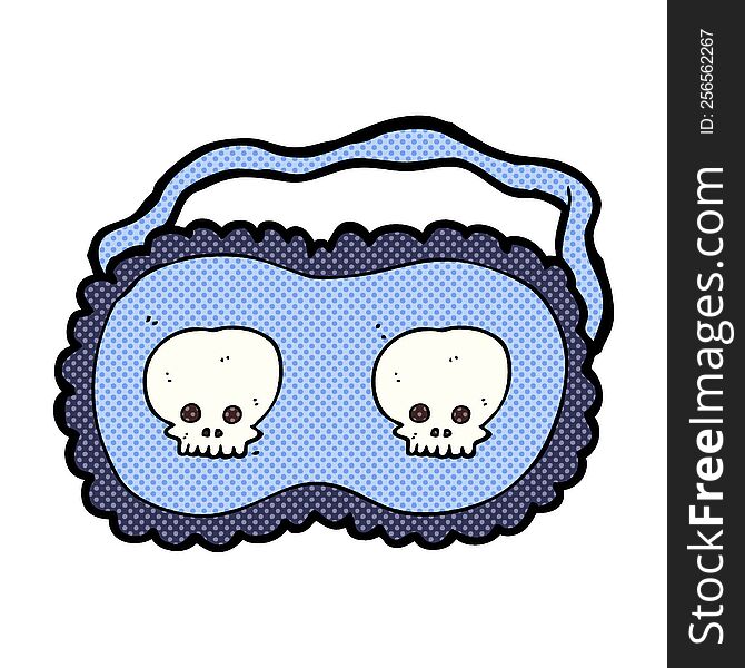 cartoon skull sleeping mask