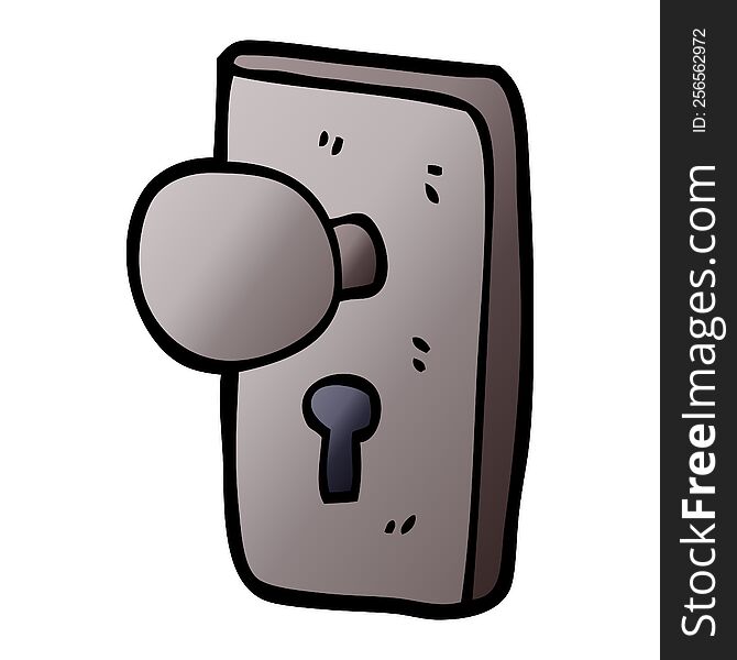 Cartoon Doodle Key Hole