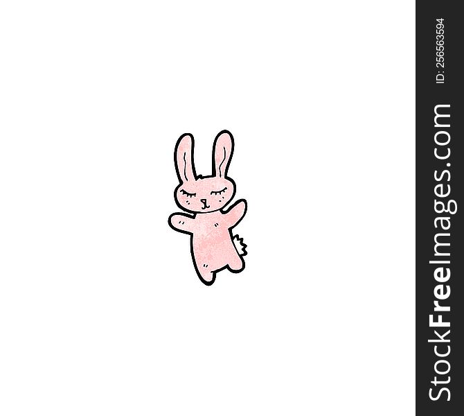 cartoon pink rabbit