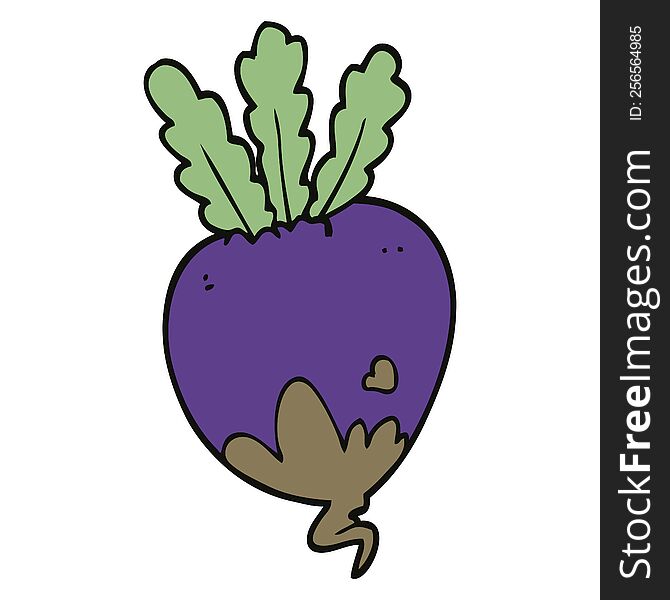 cartoon doodle beet root