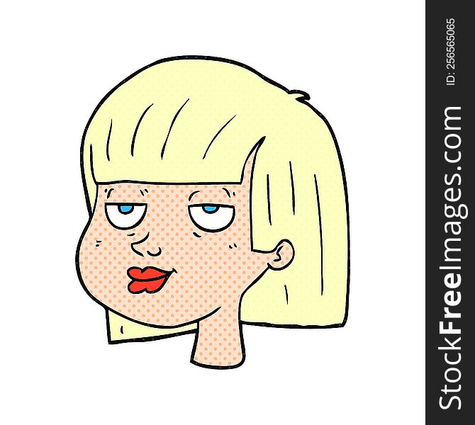 Cartoon Female Face