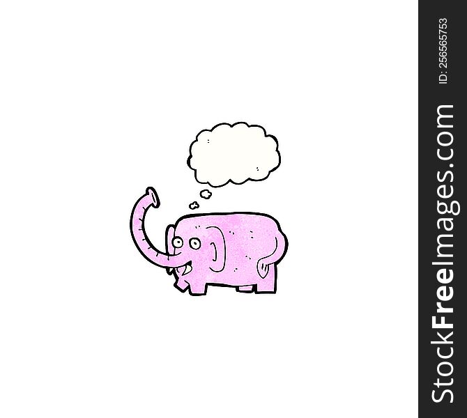 cartoon pink elephant