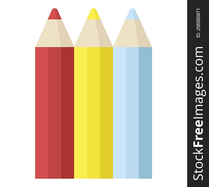 color pencils graphic icon