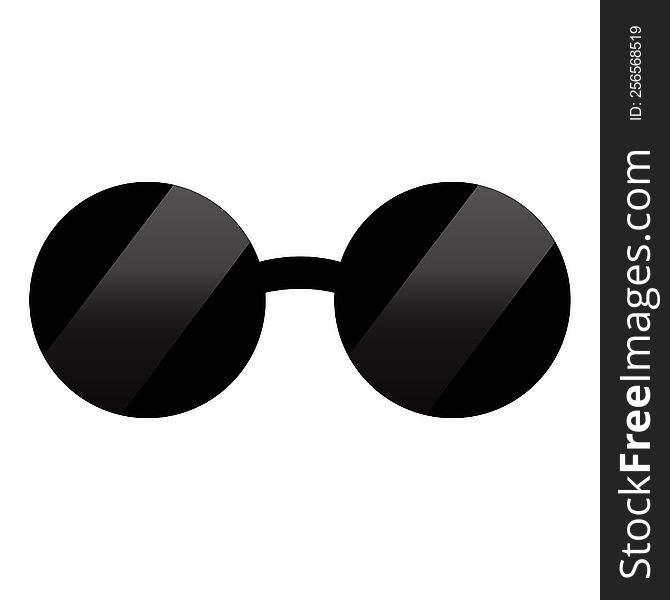 sunglasses graphic vector illustration icon. sunglasses graphic vector illustration icon