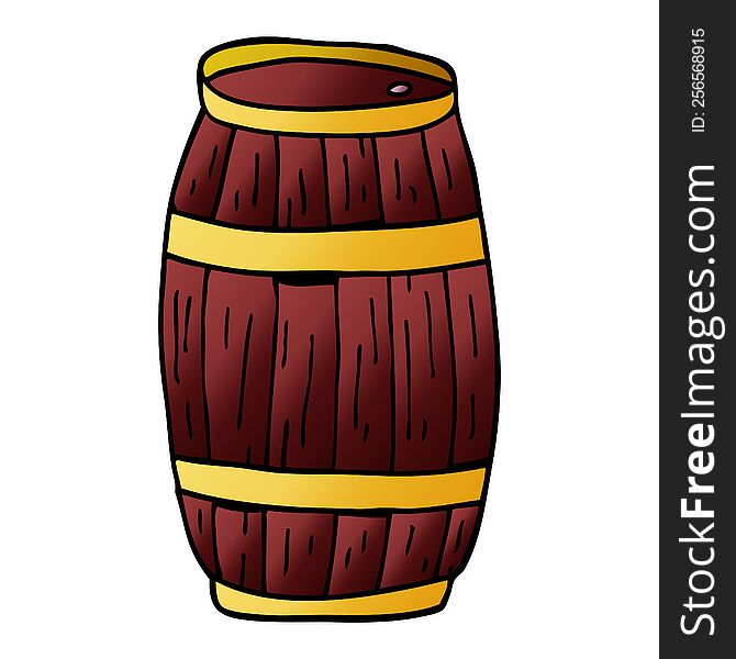 cartoon doodle of a barrel