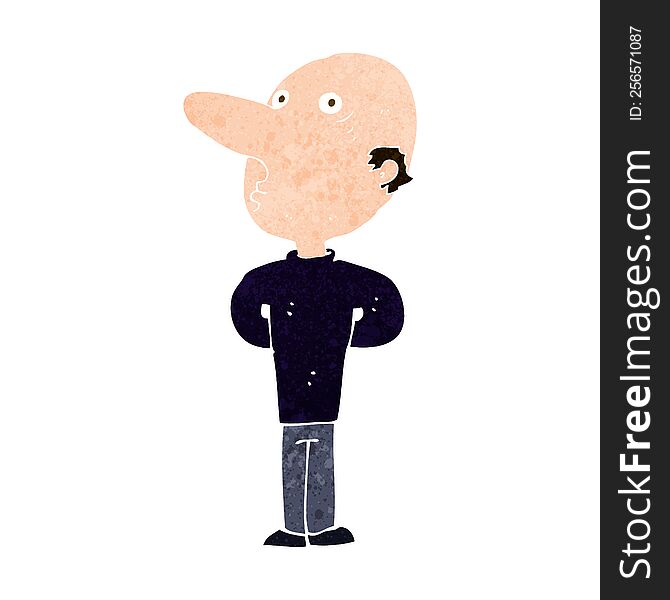 Cartoon Balding Man