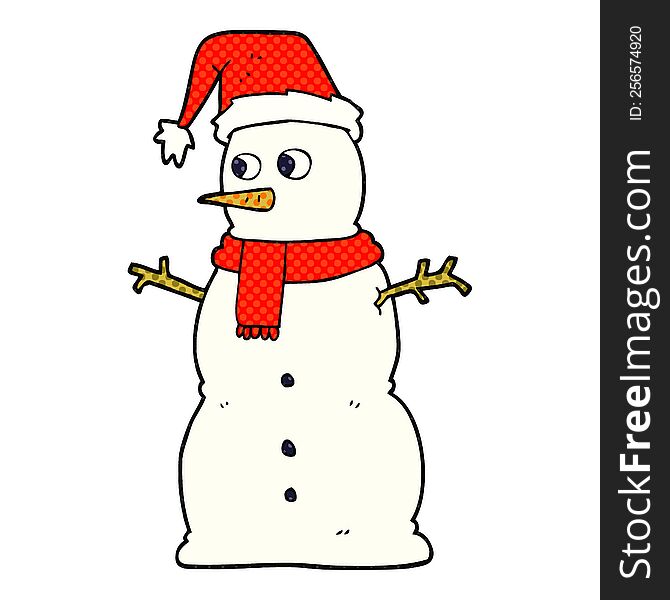 Cartoon Snowman