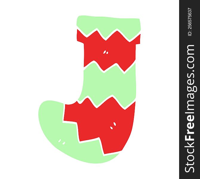 cartoon doodle christmas stocking