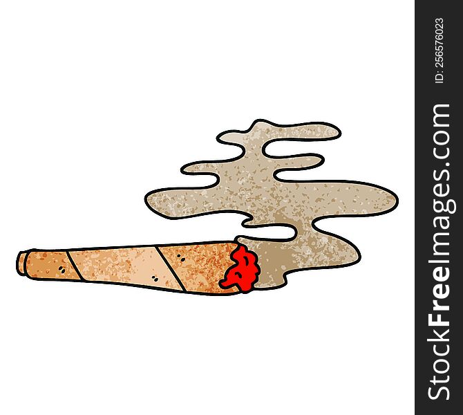 Quirky Hand Drawn Cartoon Lit Joint