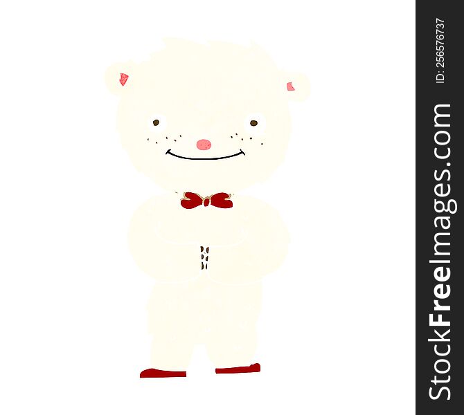 cartoon little polar bear