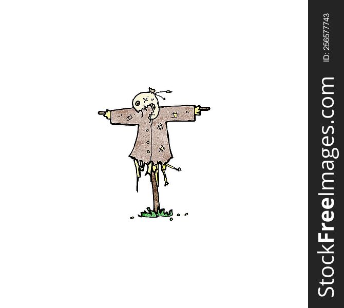 cartoon scary scarecrow