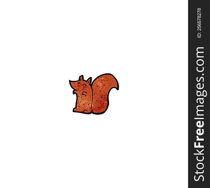 cartoon red squirrel