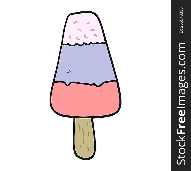 Cartoon Ice Lolly