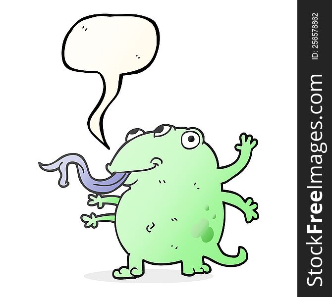 Speech Bubble Cartoon Alien