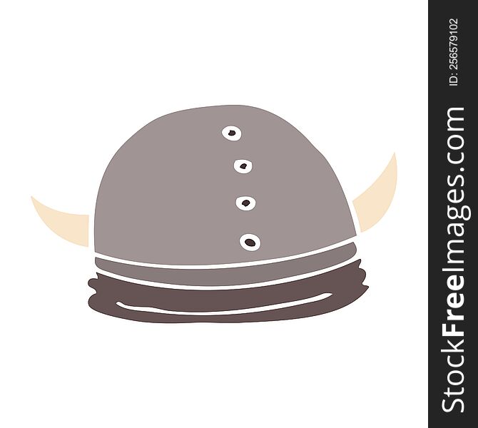 cartoon doodle viking helmet