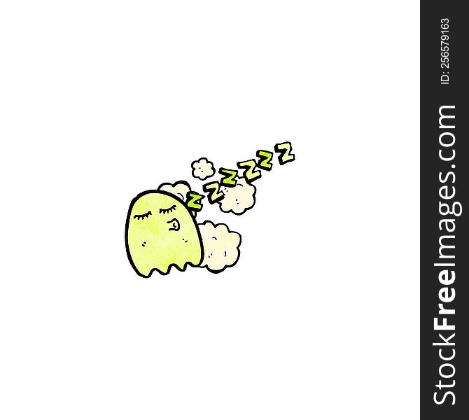 sleepy ghost cartoon