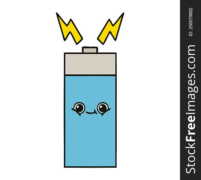 Cute Cartoon Battery