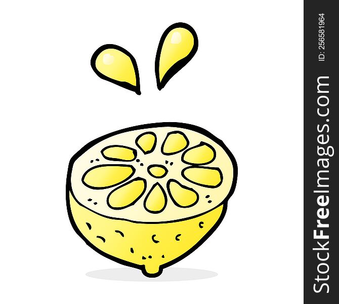 cartoon fresh lemon