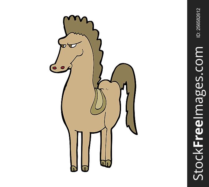 cartoon horse