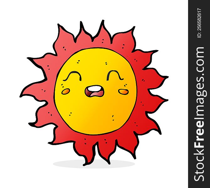 cartoon sun