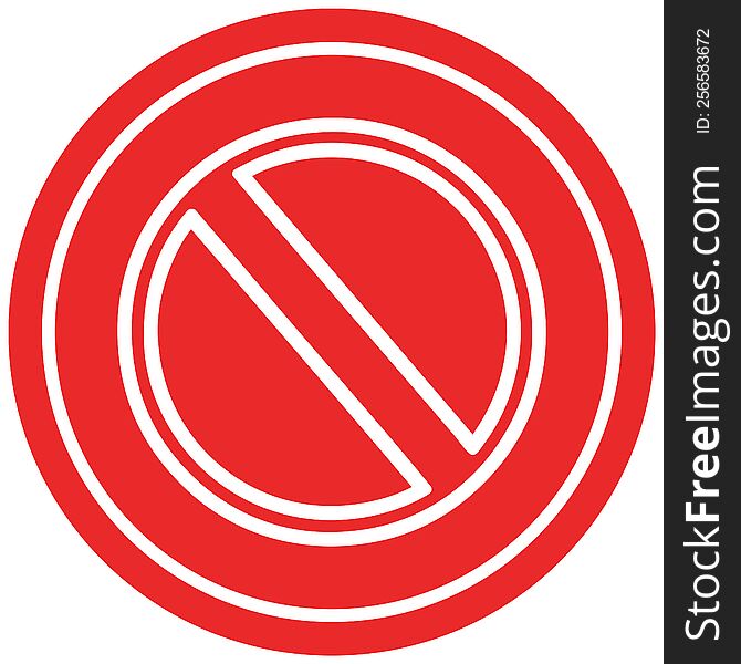 generic stop circular icon symbol