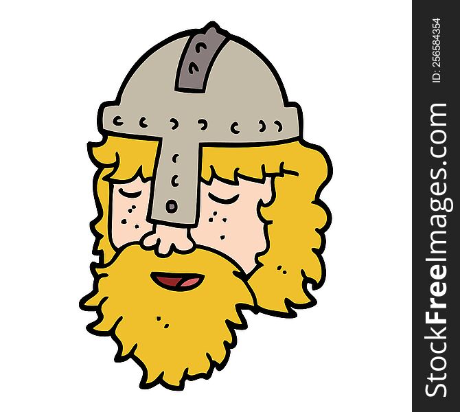 cartoon viking face