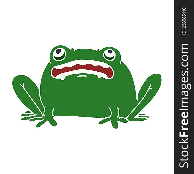 Cartoon Doodle Frog