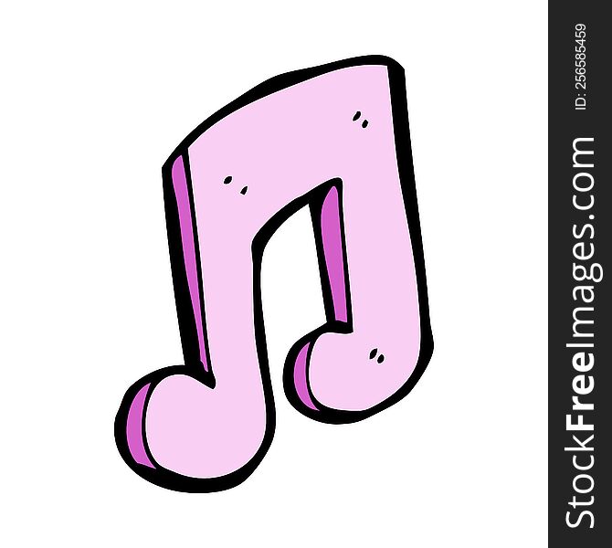 cartoon musical note