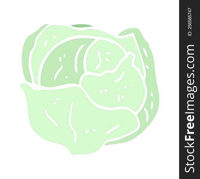 cartoon doodle organic lettuce