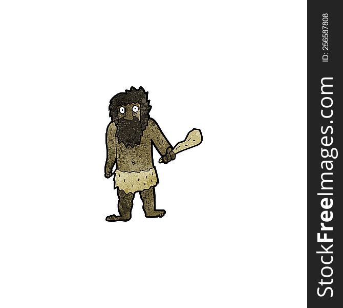 cartoon cave man