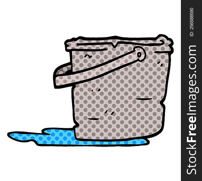 Cartoon Doodle Bucket
