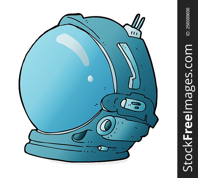 Cartoon Astronaut Helmet