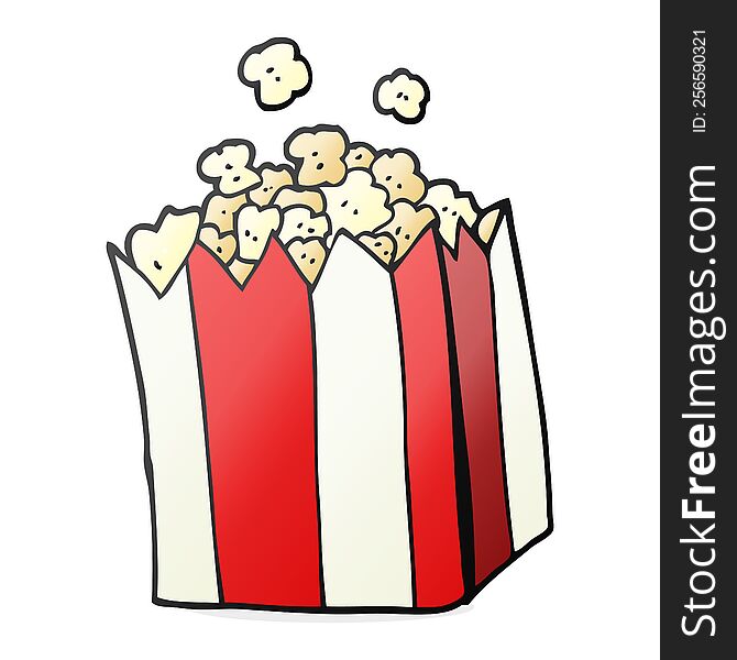 cartoon popcorn