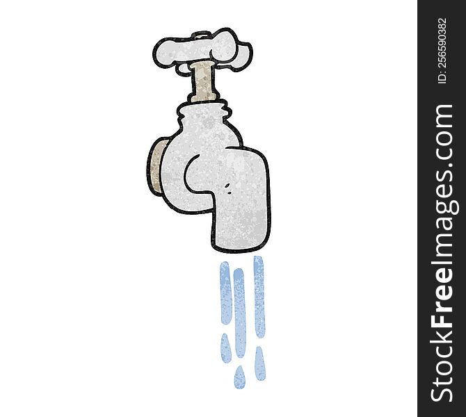 Textured Cartoon Running Faucet