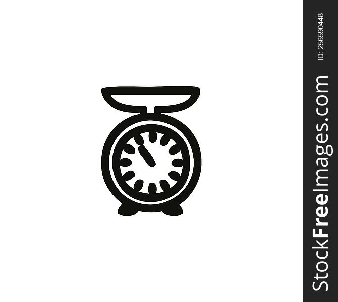 weighing scales icon symbol