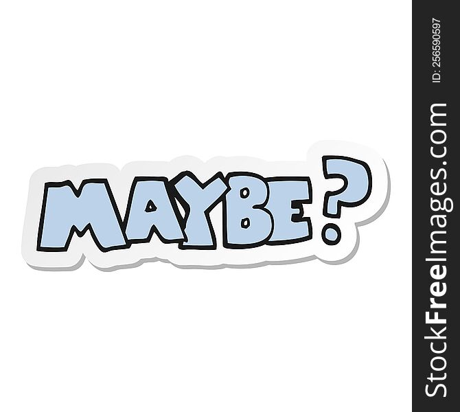 Sticker Of A Maybe Cartoon Symbol