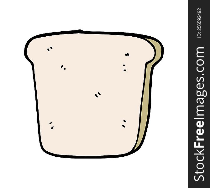 Cartoon Slice Of Bread