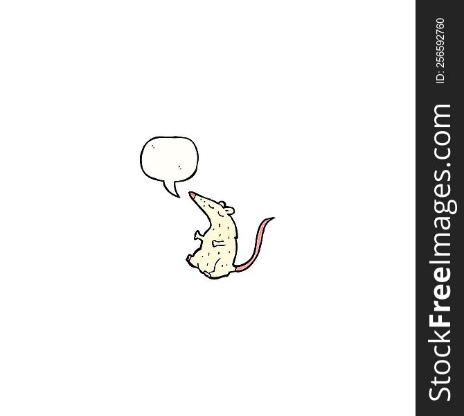 talking white lab rat cartoon