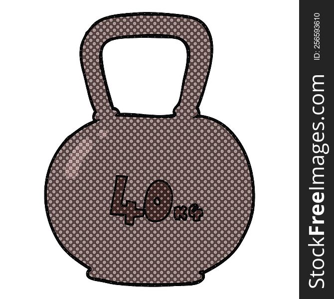 Cartoon 40kg Kettle Bell Weight