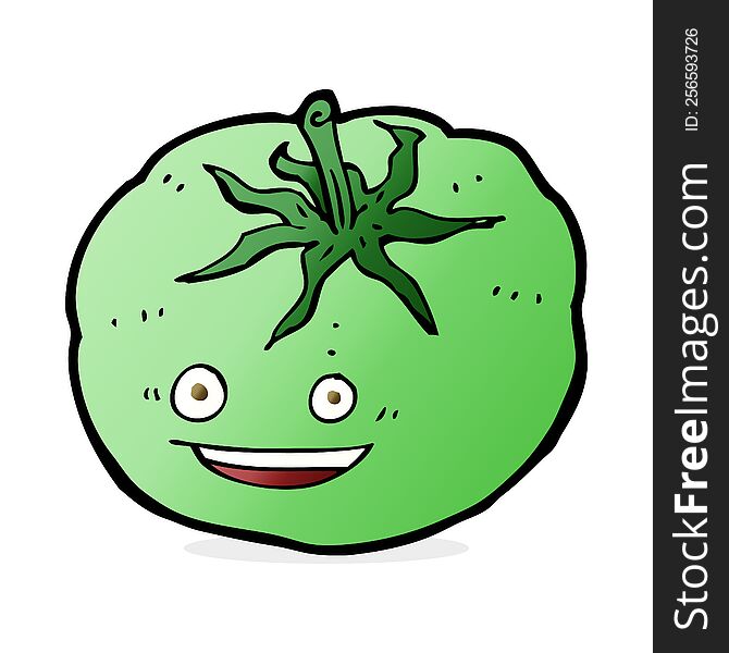 cartoon green tomato