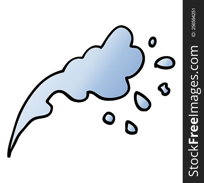 vector gradient illustration cartoon water splash