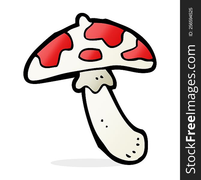 cartoon poisonous toadstool