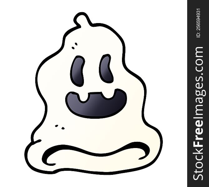 Cartoon Doodle Spooky Ghost