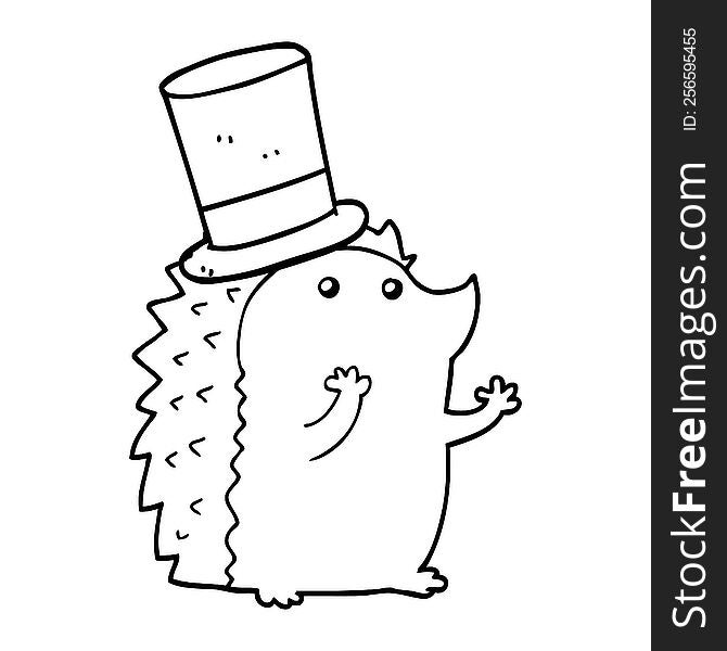 cartoon hedgehog wearing hat